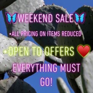 ♥️WEEKEND SALE! ♥️
ALL ITEMS HAVE BEEN REDUCED!